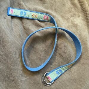 Blue Women's Belt with Flip-Flop Design